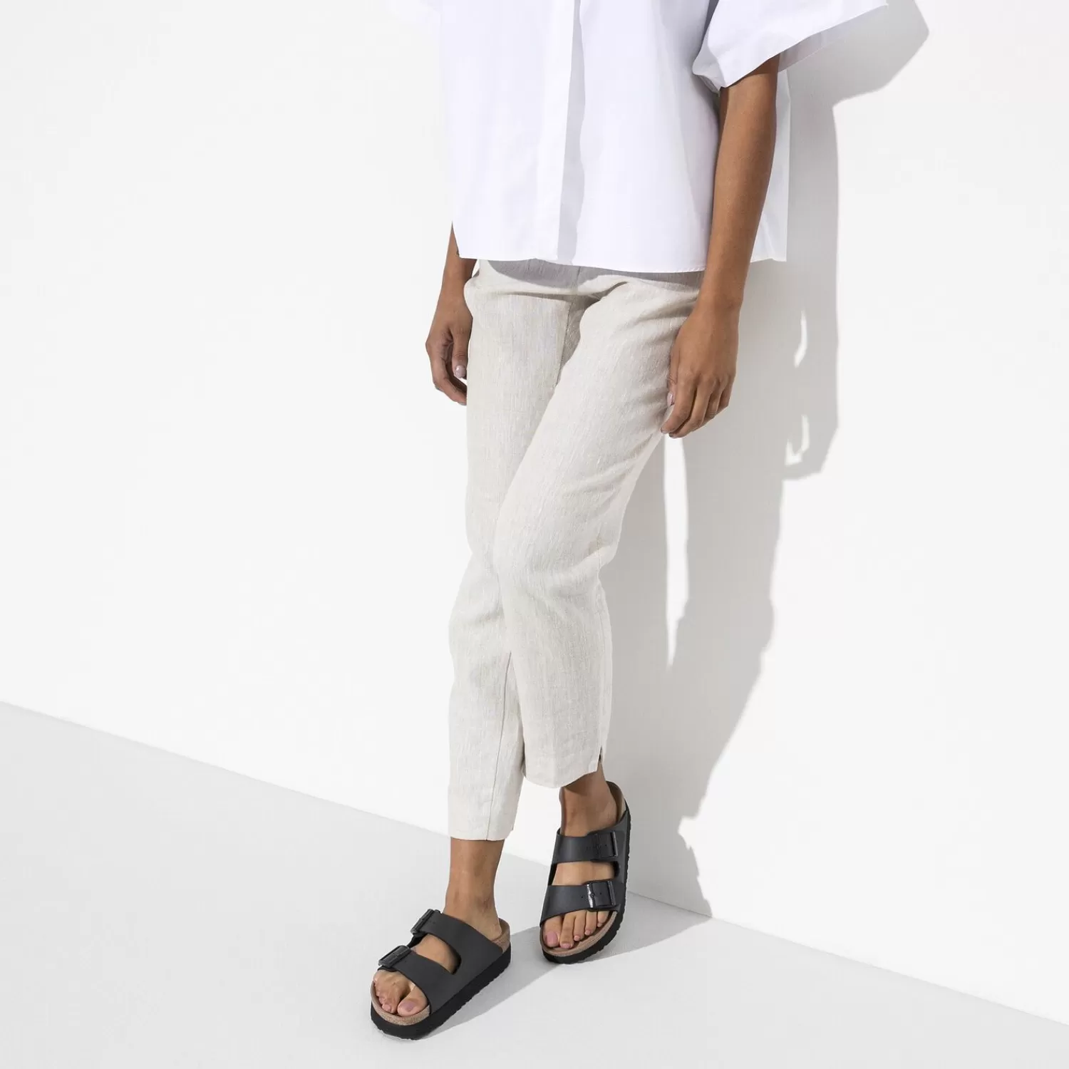 Birkenstock Arizona Platform Vegan<Women Two-Strap Sandals